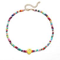 IF ME Korėjietiški spalvingi karoliukais papuošti perlų vėriniai Madingi gėlių daugiasluoksniai karoliai Choker moteriški papuošalai aksesuarai 1