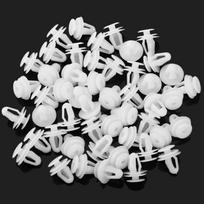 50 vnt. automobilio durelių skydelio spaustukai tvirtinimo tvirtinimo detalė 9 mm skylė Renault Megane 2 Duster Logan Captur Clio Laguna 3 Fluence Kadjar balta