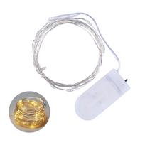 2 metrai 20 LED pasakų girlianda Susukama, lanksti, sulankstoma dekoratyvinė lempa IP65 atspari vandeniui 1 meter 10LEDs šilta balta spalva