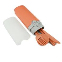 Nešiojami kelioniniai indų rinkiniai, 5 vnt. oranžinė