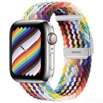 Nailono audinio juosta Apple Watch Series 8 7 6 SE 5 4 3 38 40mm 42mm 44mm 41MM 45MM 49 Ultra pintas Solo Loop dirželis iwatch 38/40/41mm