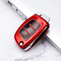 Aukštos kokybės raktų dėklas, skirtas Hyundai Ix35 Grand I10, skirtas Hyundai Elantra 2017 Tucson Sonata Ix25 I20 Creta Santa Fe GLS Reina raktų laikiklis B Style raudona