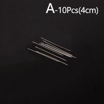 10 vnt Karoliukų adatos metalinis kaištis, siūlas papuošalų gaminimo įrankiai, aukštos kokybės 4cm