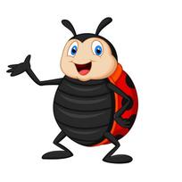 Mieli LadyBug lipdukai animacinių filmų vabzdžių automobilio lipdukai vandeniui atsparūs automobilių dekorai A-15cm-Longest Side