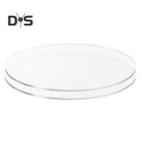 2 vnt akrilo pyrago lėkštės, nelipnios, patvarios, universalios, apvalios sviestinės grietinėlės pyrago diskai, skirti pyragams patiekti 15cm white
