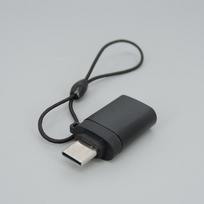 Juodo aukso atsparus USB 3.0 tipo C OTG adapteris C tipo USB C keitiklis iš vyrio į moterišką keitiklį su pakabinamo virvės žiedu USBC jungtimi juoda