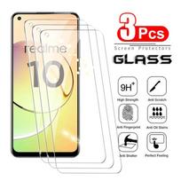 3 vnt. grūdinto stiklo Realme 7 8 9 Pro 10 stiklo ekrano apsauga Realme 7i 8i 9i stiklo apsauginė plėvelė Huawei P Smart 2019 gryna