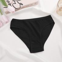 FINETOO medvilninės kelnaitės moterims, minkšti apatiniai, vienspalviai, Maillard stiliaus, moteriški apatiniai, dydžiai S-XL S(P)&1PC juoda