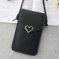 Mini minkšti odiniai kryžminiai krepšiai moterims Vienspalvis pečių krepšys Mobilusis Telefonas Piniginė Mažos Rankinės Mergaitėms NAUJIENA 14*19.5*3cm juoda