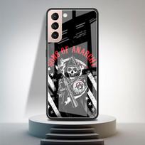 Son Of Anarchy Stiklinis dėklas Samsung Galaxy S20 FE S21 Plus S10 S9 Note 10 Lite 20 Ultra 9 S8 S10e Madingas telefono dėklas Lunda Samsung Note 9 black