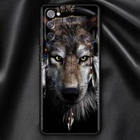 Cool Angry Wolf Case For Samsung Galaxy S21 Ultra S20 FE S10 Lite S9 Plus S8 S10e S7 A51 A12 TPU Soft Shell Mobile Phone Cover Samsung S21