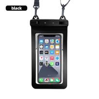 Vandeniui atsparus telefono dėklas, plaukimo krepšiai, vandeniui atsparus krepšys mobiliojo telefono dėklas, PV dangtelis, skirtas iPhone 12 11 Pro Max 8 Huawei Xiaomi Redmi juoda