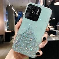 Blizgučių telefono dėklas redmi 10C 10 C10 C10 redmi10C Galinis dangtelis CAPA Bling Blizgučių telefono dėklas xiaomi redmi 10C Pilnas dangtelis FOR Redmi 10C