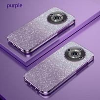 Prabangus gradiento blizgus padengtas dėklas, skirtas Oppo Realme 11 Pro Plus Fashion Women Minkštas silikoninis apsauginis nugaros dangtelis Realme11 11pro Realme 11 Pro violetinė