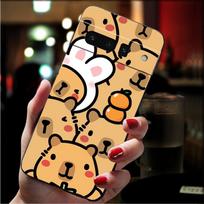 Mielas Capybara telefono dėklas, skirtas Google Pixel 8 7 Pro 7A 7 6A 6 Pro Pixel 8A 4A 3A 4 XL Pixel 5 6 4 3 3A XL Google Pixel 7a