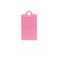 Plastikinė neslystanti mini mini skalbimo lenta Buitinė skalbimo rūbai Rankinė skalbimo lenta Pastorinta rankinė skalbimo lenta 31.5*16.8cm rožinė