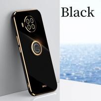 Dengiamas kvadratinio žiedo laikiklio telefono dėklas, skirtas Xiaomi Mi 10t Lite 5G 10 T 10tlite Xiomi Mi10t Pro prabangus minkštas silikoninis stovo dangtelis for mi 8