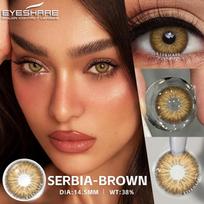 Eyeshare 1 pora spalvotų kontaktinių lęšių akims mados pilkos akys Lęšiai Mėlyni kontaktiniai lęšiai Rudos akys Kontaktiniai lęšiai Spalvingas makiažas Žalias kontaktinis