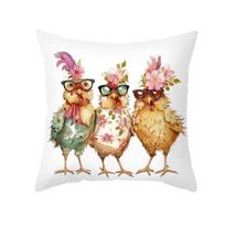 Pagalvės užvalkalas Ūkio gyvūnų serija Spausdintas Trumpas pliušinis Namų Sofa Pagalvės užvalkalas Miegamojo pagalvėlės užvalkalas 45*45cm CR026-1