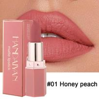 6 spalvų matiniai vandeniui atsparūs aksominiai lūpų dažai Seksualūs matiniai drėkinamieji lūpų dažai ilgai išliekantys profesionalai #01Honey peach