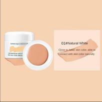 Minkšta matinė presuota pudra, vandeniui atspari ilgalaikė maskavimo priemonė Matte Oil Control Nelengva nuvalyti makiažo kontūravimo pudra Kosmetika 1#Natural color