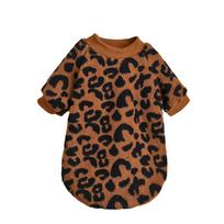 Leopardo rašto šuo megztinis Šilti šunų drabužiai šuniukui Paltai Striukė Žieminiai drabužiai šuniui Katės drabužiai Čihuahua Animacinis naminio gyvūno megztinis Kostiumas Drabužiai XS