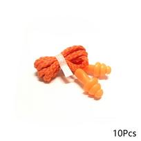 10 porų Patogūs minkšto putplasčio ausų kištukai Kūginiai kelioniniai miego triukšmo mažinimo prevenciniai ausų kištukai Ausų apsaugos garso izoliacija 10Pcs oranžinė