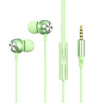 VAORLO Digital Chip Type-C 3.5MM Wired Earphones Compatible With Samsung Huawei Xiaomi iphone HiFi Surround Music With Microphone Type-C Interface žalia