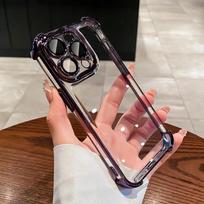 For iPhone 16 Plus 15 14 13 12 11 Pro Max X XS Max XR 7 8 6 6s Plus SE Phone Case Shockproof Camera Protection Back Cover iPhone 13 violetinė
