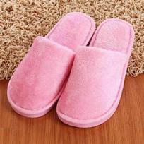 Šiltos neslystančios unisex pliušinės pliušinės šlepetės, patogios rudeninės vienspalvės namų batai žieminės šlepetės 38-39 rožinė