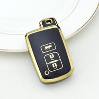TPU Fob Bag for Toyota RAV4 Highlander Auris CHR Avalon Land Cruiser Corolla Camry 3 Buttons Car Remote Key Case Cover Shell juoda