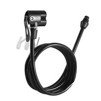 Bicycles Pump Air Hose Extension Bike Pump Extension Tube Pump Extender Inflator Valve Riding Air Pump Extension Hose 125 black