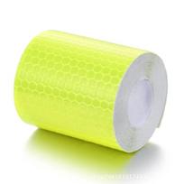5x100CM Atspindinti lipni juosta Automobilio saugos ženklas Automobilio Motociklo Lipdukas Automobilio Lipdukas Įspėjamoji Apsauginė Juosta Plėvelė Lipdukai 5CM&1M -1PC geltona