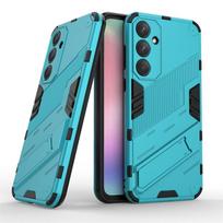 For Samsung Galaxy A55 5G Case Armor Shockproof Phone Cases for Samsung A55 A 55 5G SM-A556B/DS Magnetic Holder Stand Back Cover For Samsung A55 5G mėlyna