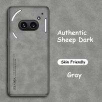 „For Nothing Phone 3A Pro Prabangus avikailio odinis dėklas For Nothing Phone 2A Plus Camera Protect Smūgiams atsparus silikoninis buferis for Nothing Phone 3A pilka spalva