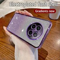 For Realme 12 Pro Case Realme 12Pro Phone Case Shiny Glitter Plating Silicone Camera Lens Soft Back Cover For Realme 12 Pro