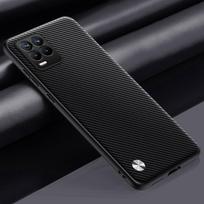 Prabangus PU odos dėklas Realme 8 Pro 8Pro galiniam dangteliui Matinis silikoninis pilnos apsaugos telefono dėklas Realme 8 4G Realme8 Pro For Realme 8 4G matinė juoda spalva