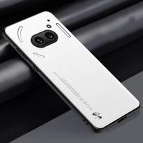 Bumper Back Cover For Nothing Phone 3A Pro Carbon Fiber PU Leather Case For Nothing Phone 3A 2A Plus CMF Phone1 Matte Anti-Shock Soft Cases for Nothing Phone 2A balta