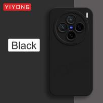 Dėklas Vivo X200 Pro, skysto silikono minkštas dangtelis VIVO X100, VivoX200 Pro Mini, VivoX100 Ultra 5G telefonų dėklai VIVO X200 juoda