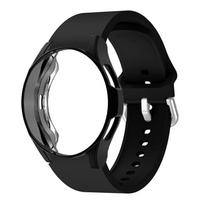Samsung Galaxy Watch 6 Pro 45mm dėklas + 20mm laikrodžio apyrankės Samsung Galaxy Watch 6 Classic 43mm 47mm išmaniojo laikrodžio sportinio dirželio apyrankė Galaxy Watch3 41mm juoda