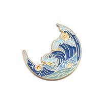 Classic Oil Painting Created By Van Gogh Enamel Pins Starry Moon Night Sunflower Waves Brooches Lapel Badge Art Painting Jewelry
