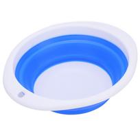 Sulankstomas dubuo Nešiojamas daugiafunkcinis plastikinis guminis daržovių plovimo kibiras kelionėms 23x20x7cm