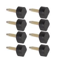 24 vnt. Aukštakulnių keičiami antgaliai Neslystantys batų remonto kulnų kaiščiai Apsauga (10 * 10 mm) black