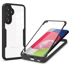 360° viso korpuso dėklas Samsung Galaxy S25 S24 A56 A55 A34 A54 A35 A25 A15 A53 A33 A13 A14 A52 atsparus smūgiams ekrano apsauginis dėklas For Samsung A54 juoda