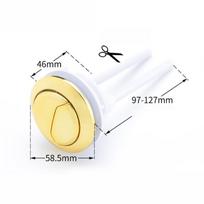 1 vnt. dvigubo nuleidimo tualeto bakelio mygtukas 38 mm / 48 mm / 58 mm apvalios formos tualeto mygtukai 1 PCS