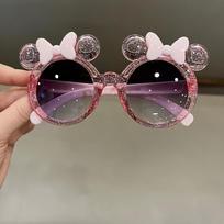 Minnie Mouse Blizgantis Cirkonio Akmenukų Kaspinas Dekoratyviniai Mados Akiniai Lengvas Plastikinis Kostiumo vakarėliui Aksesuaras Sceninėms Estetikai,