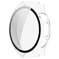 Stiklas+Dėklas Huawei Watch 5 42mm 46mm Grūdinto Stiklo Ekrano Apsauga ir PC Apsauginis Bamperis Huawei Watch5 Priedams Huawei Watch 5 42mm gryna