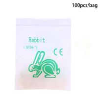 100 vnt./maišelis Dentaliniai ortodontiniai elastikai Latekso gumos žiedai Naudojami breketams 4,5 uncijos rabbit