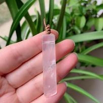Natūralaus Akmens Pakabukas Neapdorotas Mineralas Netaisyklingas Stačiakampis Kvarco Švytuoklė Amazonitas Tigro Akis Lapis Rožinio Krištolo Karoliai Gydymas Rose Quartz