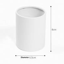 1 vnt. mini apvali gėlių pakavimo popierinė dėžutė puokštės dėžutė vestuvių vakarėlio dekoracija one white 8*6.5cm white